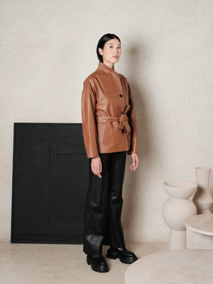 Veste en cuir Layla