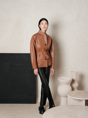 Veste en cuir Layla