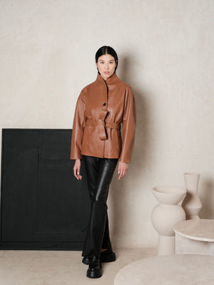 Veste en cuir Layla