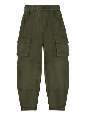 Pantalon en cuir Cargo