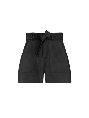 Hishka leather shorts