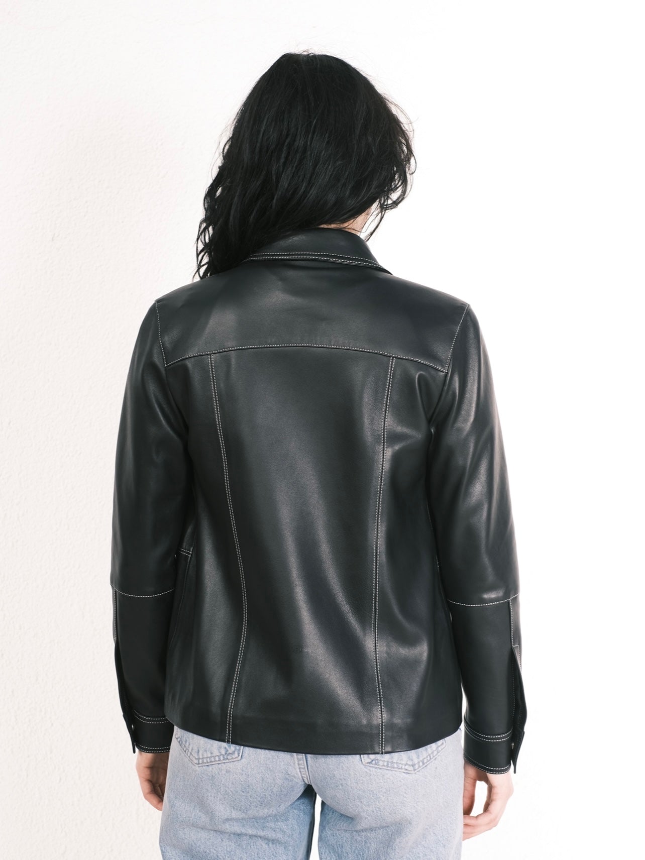 Joseph leather shirt