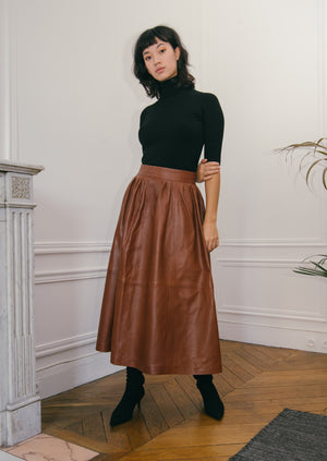 Tokyo leather skirt