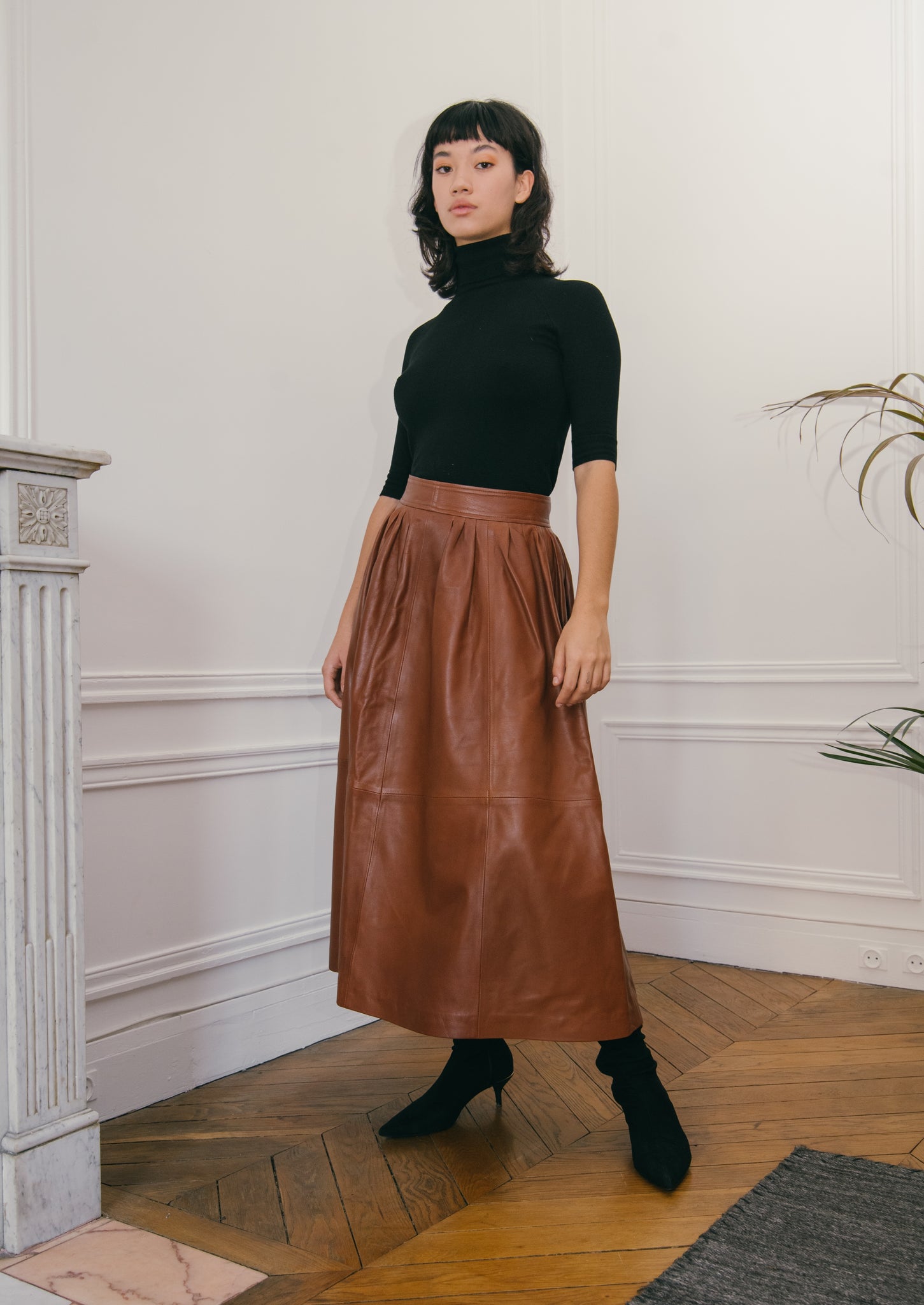 Tokyo leather skirt