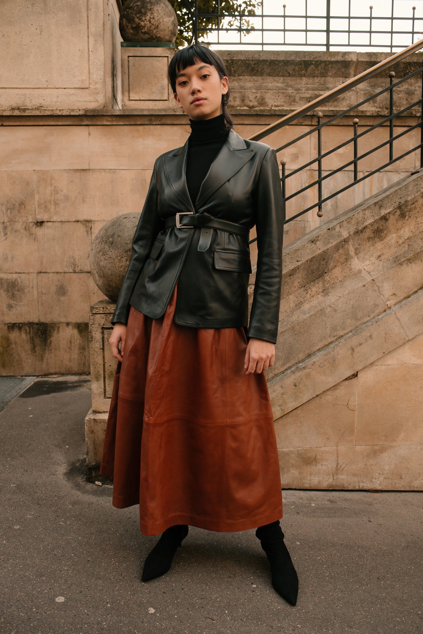 Tokyo leather skirt