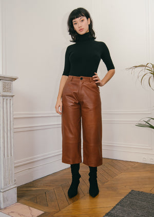 The leather culottes