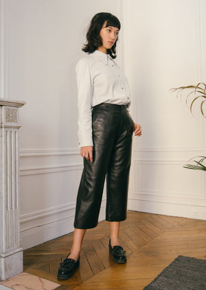 The leather culottes