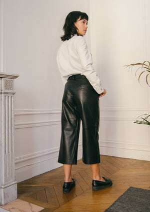 The leather culottes