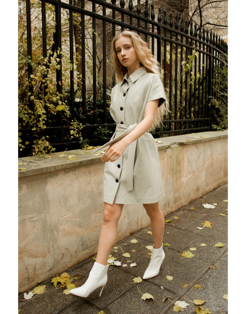 Robe en cuir Mathilda