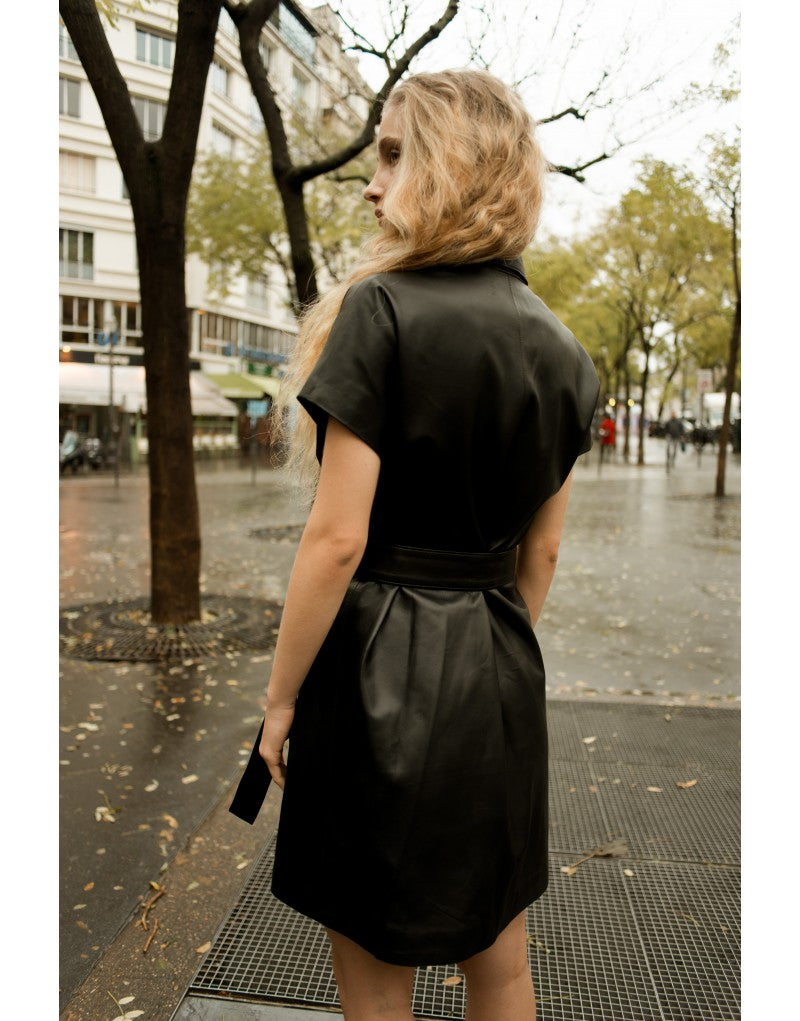 Robe en cuir Mathilda