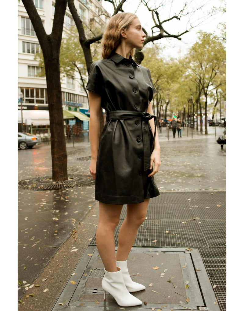 Robe en cuir Mathilda