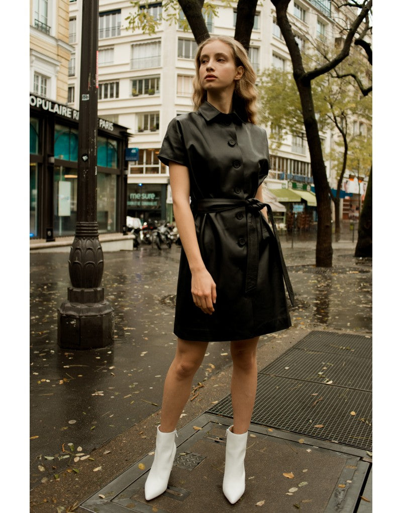 Robe en cuir Mathilda